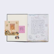 inside front cover - We love Felicia Chiao here at Giant Robot, her art being so unique and bursting with character and thoughtful thematics. Her "Sketchbook 6" is a faithful 1:1 reproduction of her personal sketchbook. Featuring 63 beautifully detailed color illustrations complete with Post-it note sketches and a personal handwritten introduction on a bleed sheet, this publication is as close to owning the original as one can get.